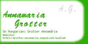 annamaria grotter business card